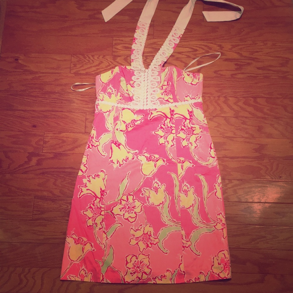 Lily Pulitzer 8 Pink Halter Dress